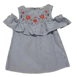 EYESHADOW GIRLS cold shoulder top